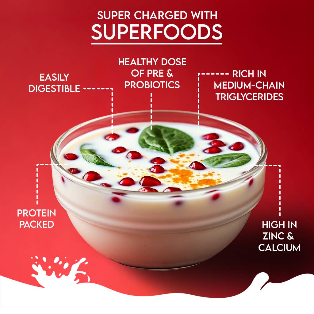 Pawfect Nature's Sip Goat Milk Powder with Pomegranate & Cranberries| Easily Digestible| Pre & Probiotics| Healthy Topper| Hydration Support