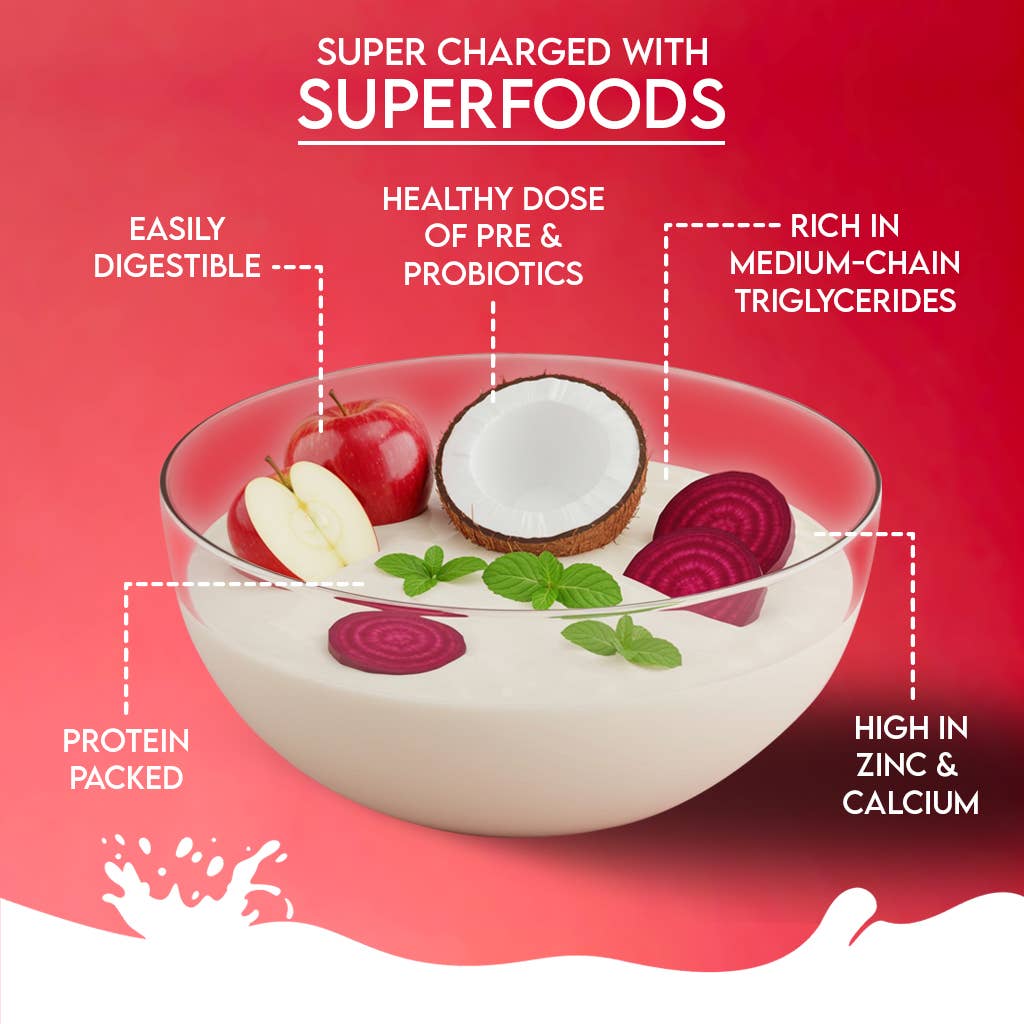 Pawfect Nature's Sip Camel Milk Powder with Apple, Coconut, Beetroot & Mint for dogs | Easily Digestible| Pre & Probiotics| Healthy Topper| Low Glycemic| Hydration Support