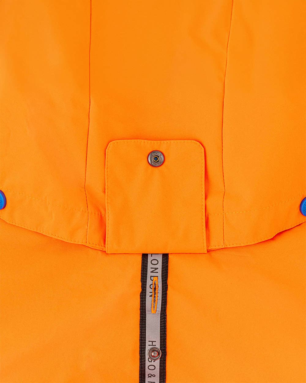 Reflective Hooded Dog Overalls - Neon Orange