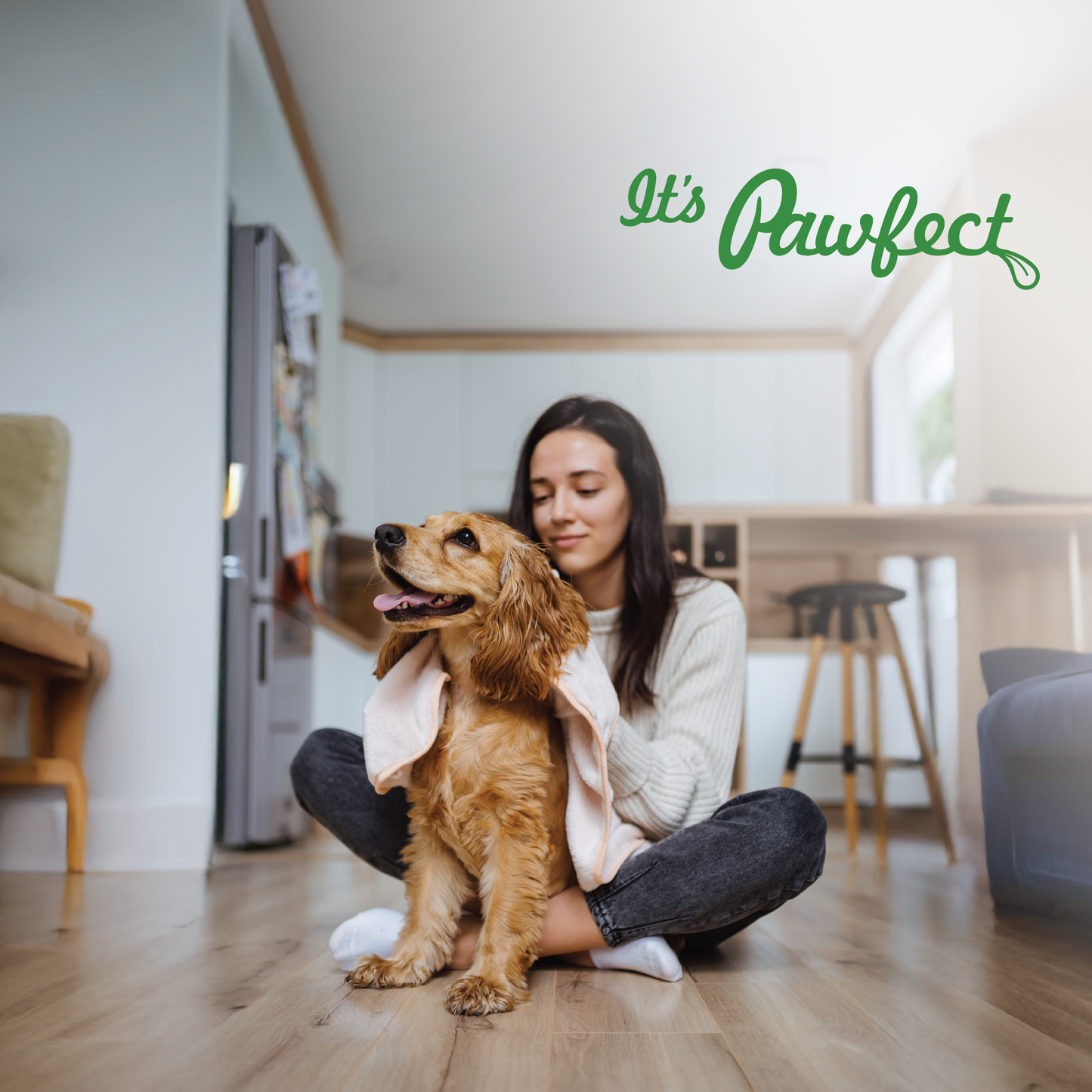 Pawfect Peanut Butter with Banana & Flaxseeds for Dogs & Puppies | 100% Natural| No Added Sugar, Salt, Palm Oil | No Sweeteners, No Xylitol | Healthy Dog Treat