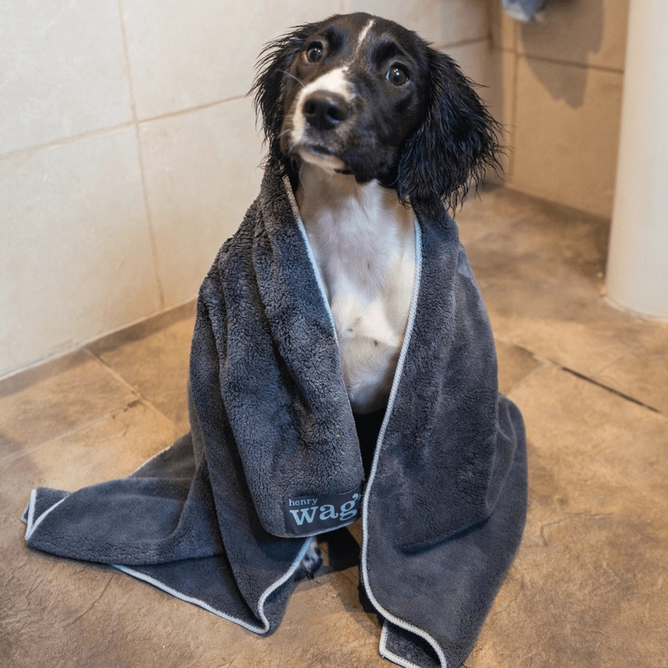Henry Wag Pet Microfibre Towel, Available in 3 Colours