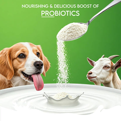Pawfect Nature's Sip 100% Natural Goat Milk Powder for Dogs & Puppies| Easily Digestible| Source of Vitamins, Minerals, Probiotics| Healthy Topper| Hydration Support